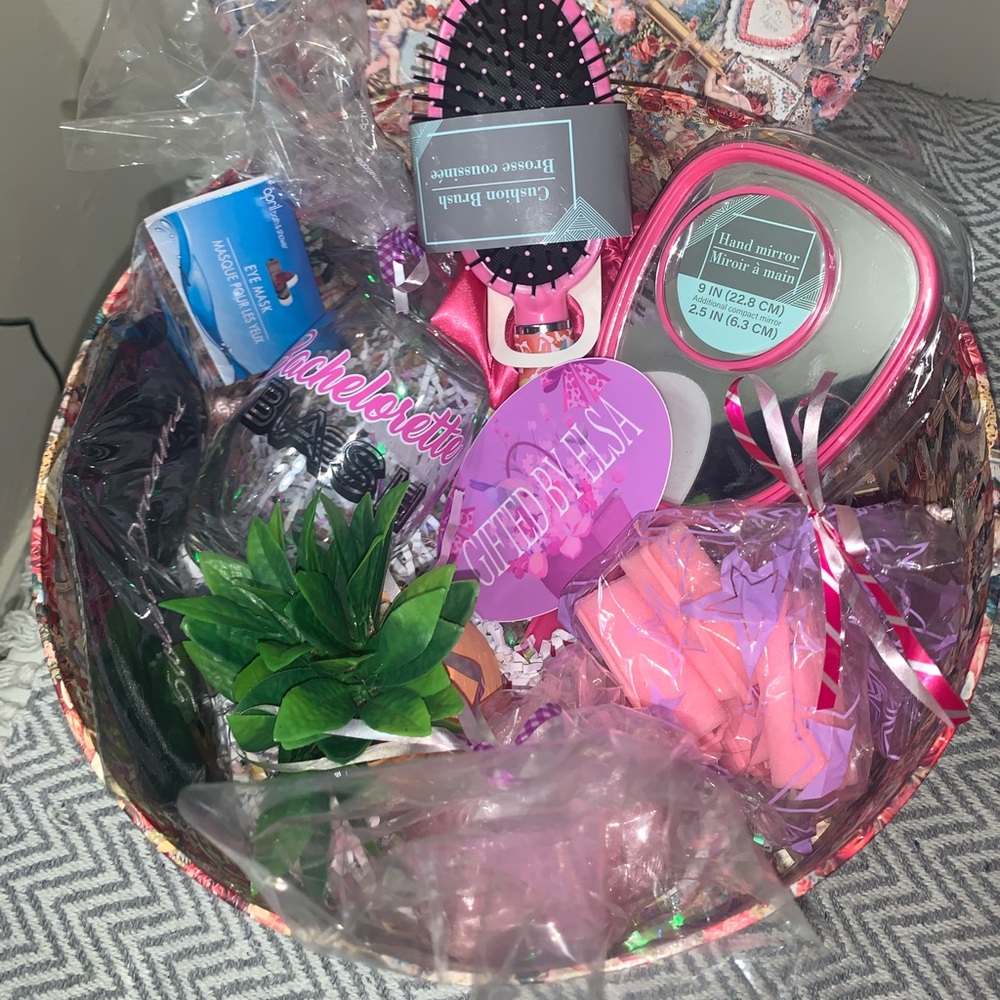 Bachelorette bash gift basket